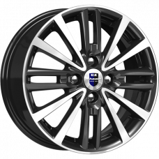K&K Модена-оригинал 6x15 4*100 Et:46 Dia:54,1 Алмаз чёрный