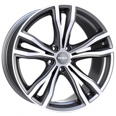 MAK X-Mode 10,5x21 5*112 Et:43 Dia:66,6 Gunmetal Mirror Face