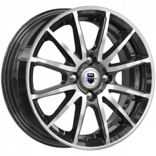 K&K Квант 5,5x14 4*100 Et:38 Dia:60,1 алмаз чёрный