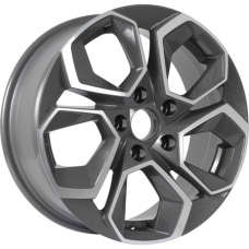 KDW KD1620 6,5x16 4*100 Et:45 Dia:60,1 Grey_Front_Polished