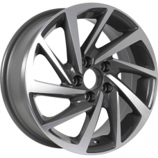 KDW KD1530 6x15 5*100 Et:38 Dia:57,1 Grey_Front_Polished