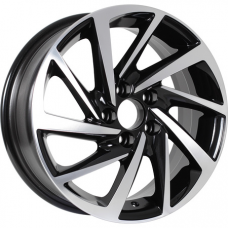 KDW KD1530 6x15 5*100 Et:38 Dia:57,1 Black_Front_Polished