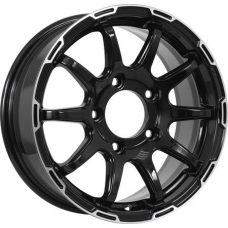 KDW KD1660 6,5x16 5*139,7 Et:40 Dia:98 Black_Front_Polished