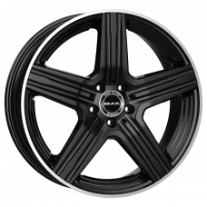 MAK Lewis 9x21 5*112 Et:45 Dia:66,6 Gloss Black Mirror Ring