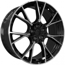 PDW 5407 9,5x19 5*112 Et:33 Dia:66,6 Gloss Black Machine Face